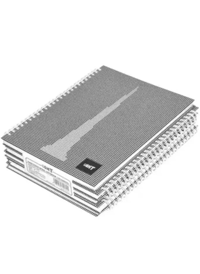 Light LIGHT Pack of 5 Spiral Hard Cover Notebook, Single Line, 9X7 Inches (22.86 X 20.32 CM) 100 Sheets -LINBS971706 