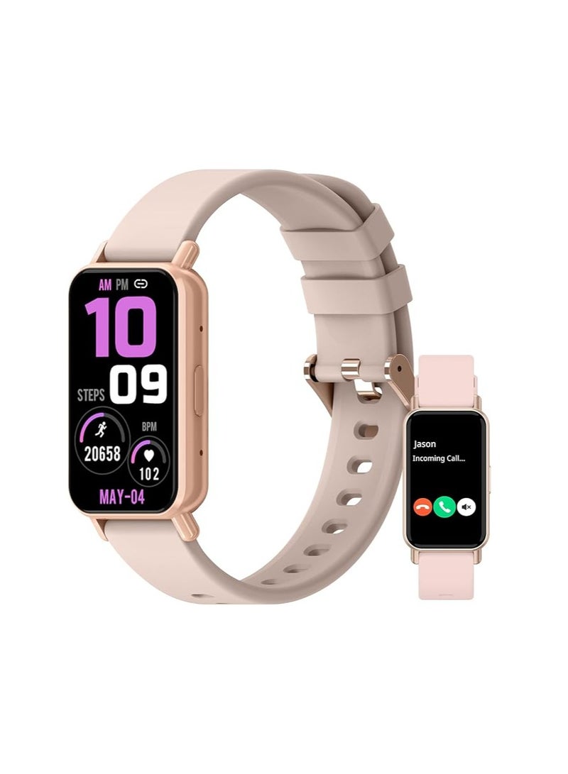 PEJE PEJE Smartwatch,Smart Watch for Men(Answer/Make Calls)1.45” HD Display,120+ Sport Modes,IP68 Waterproof Fitness Watch, with SpO2/Heart Rate/Sleep Monitor,Smartwatch Compatible Android iOS (Pink) - Image 1
