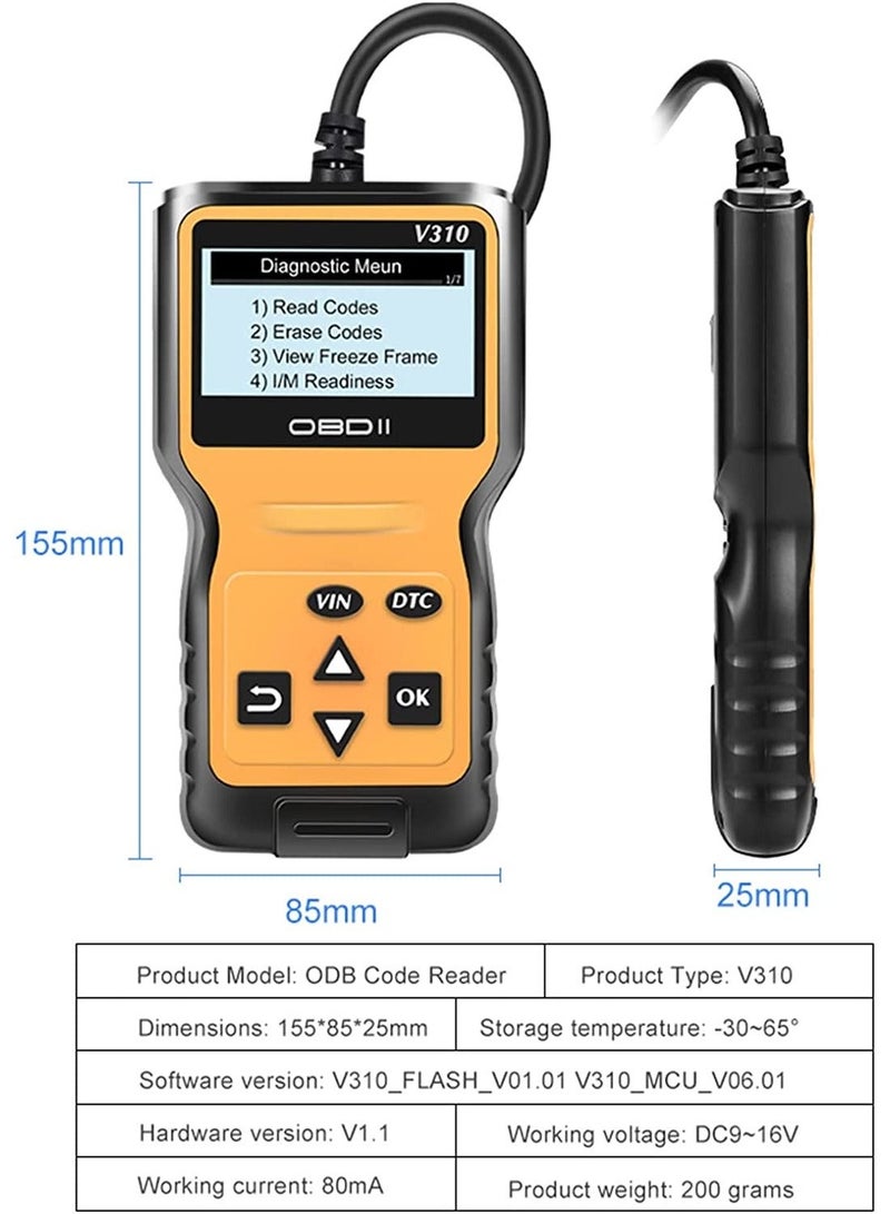 KINGBOLEN YA200 OBD2 Scanner - Comprehensive Car Diagnostic Tool - Image 4