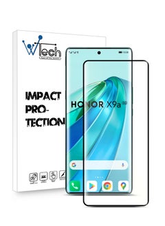 Wtech Honor X9a 5G 2023 - Premium Edge-Pro Curved Edges Full Glue Full Cover Tempered Glass Screen Protector Clear  - Image 1