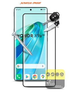 Wtech Honor X9a 5G 2023 - Premium Edge-Pro Curved Edges Full Glue Full Cover Tempered Glass Screen Protector Clear  - Image 2