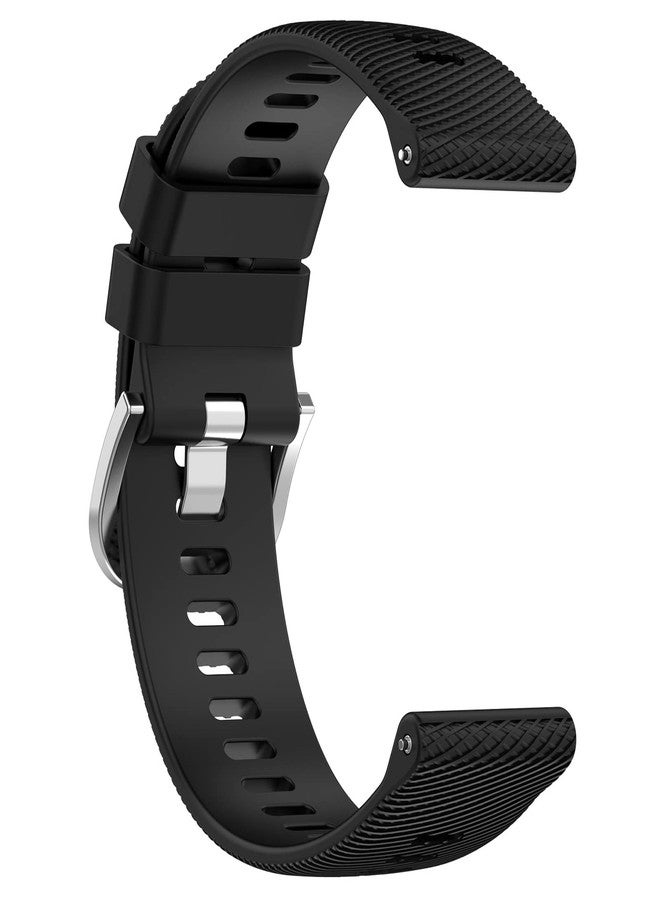 AWADUO Compatible with Garmin Forerunner 265S Replacement Band, 18mm Replacement Silicone Wrist Strap Bracelet Band, Soft And Durable(Black) - Image 4