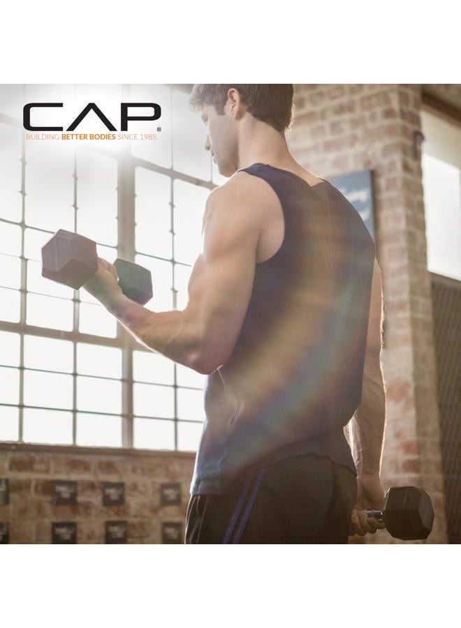 CAP Barbell 40 LB Coated Hex Dumbbell Weight, New Edition - Image 5