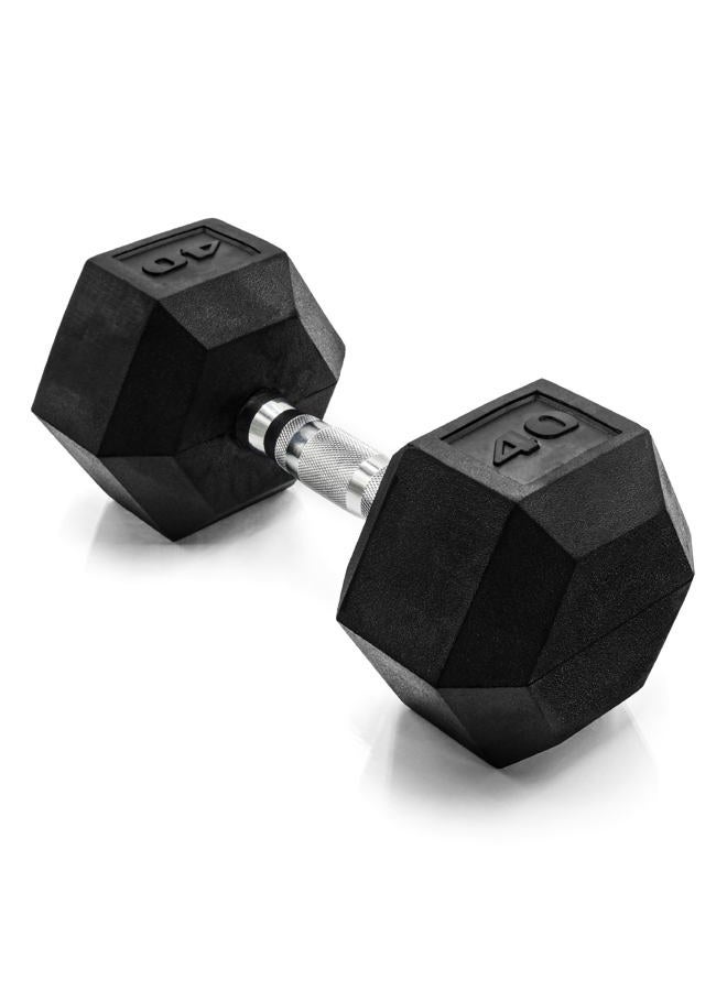 CAP Barbell 40 LB Coated Hex Dumbbell Weight, New Edition - Image 1
