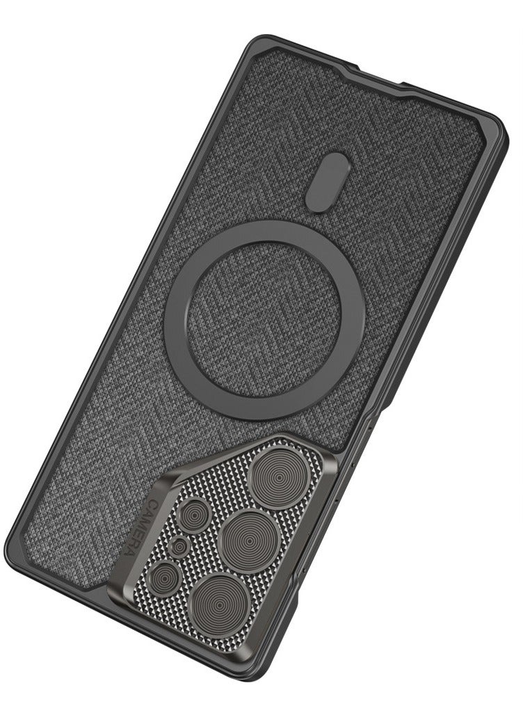 عام غطاء مغناطيسي لسامسونج S24 الترا - مقاوم عالي للسقوط، فتحات دقيقة، غطاء كاميرا معدني مدمج مع حامل، [متوافق مع ماج-سيف]، واقي من الصدمات - Image 5