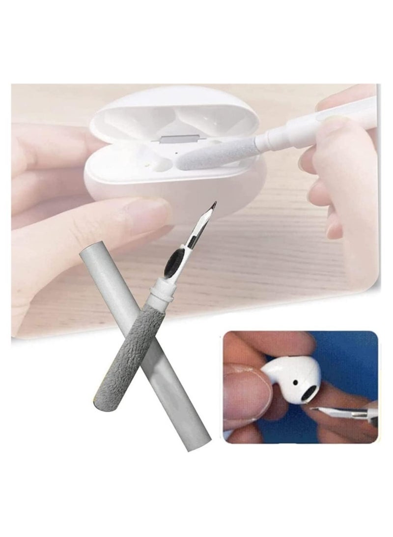 ELTRAZONE Earbuds Cleaning Pen Earphone Brush Bluetooth Earbuds Cleaning Pen Cleaning Brush Kit Multifunction Durable Cleaning Pen Kit Clean Brush  - Image 1