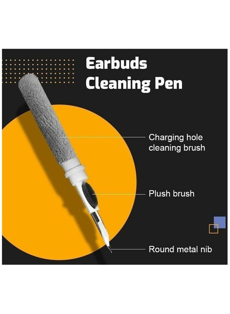 ELTRAZONE Earbuds Cleaning Pen Earphone Brush Bluetooth Earbuds Cleaning Pen Cleaning Brush Kit Multifunction Durable Cleaning Pen Kit Clean Brush  - Image 4