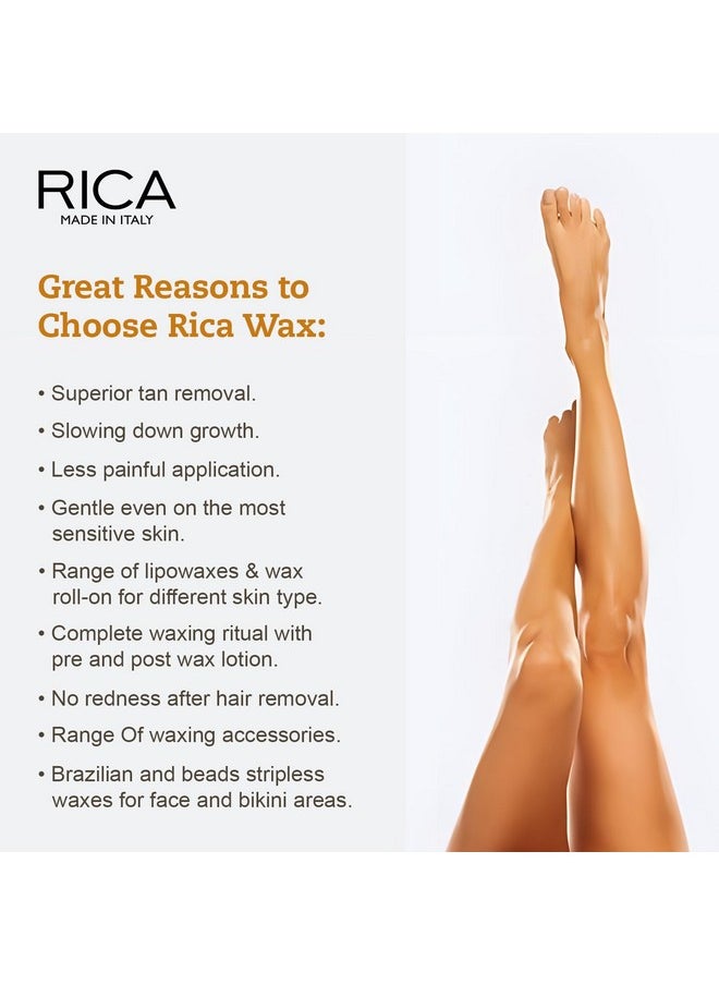 Rica - Aloe Vera Liposoluble Wax For Sensitive Skin Men & Women Hair Removal Cream For Arms, Chest, Legs, Back, And Full Body (800 Ml) - Image 1