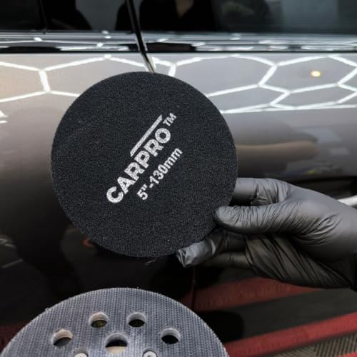 CARPRO GlassCUT Glass Polishing Pad - Polish Glass Scratches Etching, Remove Waterspots, Correct and Clean Damaged Windshield & Window Glass - Aggressive Rayon Heavy Pad - 5" (1 Pack) - Image 4