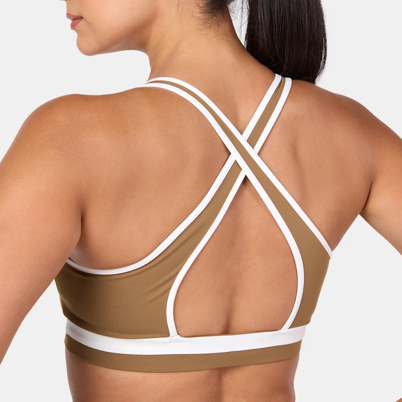 Sun And Sand Sports Brown Women's Medium-Support Sports Bra for Women | Best Price UAE