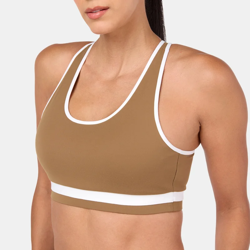 Sun And Sand Sports Brown Women's Medium-Support Sports Bra for Women | Best Price UAE