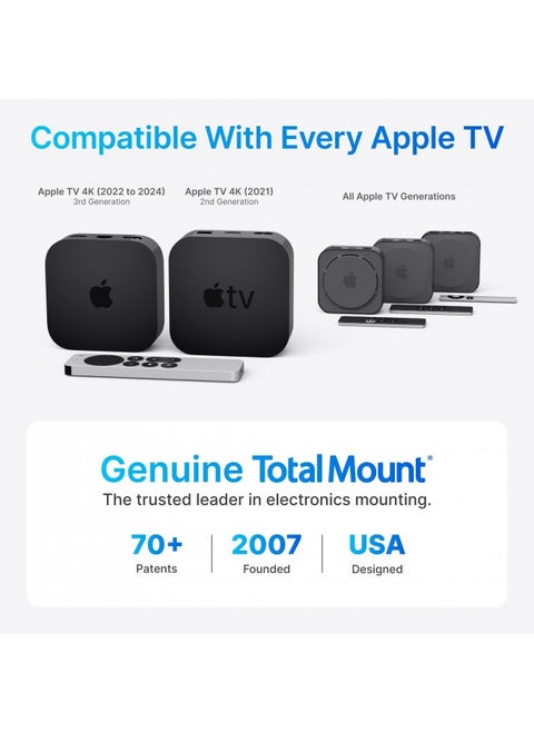 Totalmount – Apple Tv Mount – Compatible With All Apple Tvs