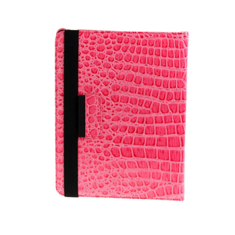 360 Rotating Magnetic Case: Red PU Crocodile Embossed Leather - 360-Degree Swivel Stand for iPad 2 3, Elegant Upscale Appearance With Soft Interior Lining, Protective Tablet Cover for Portrait And Lan - Image 5