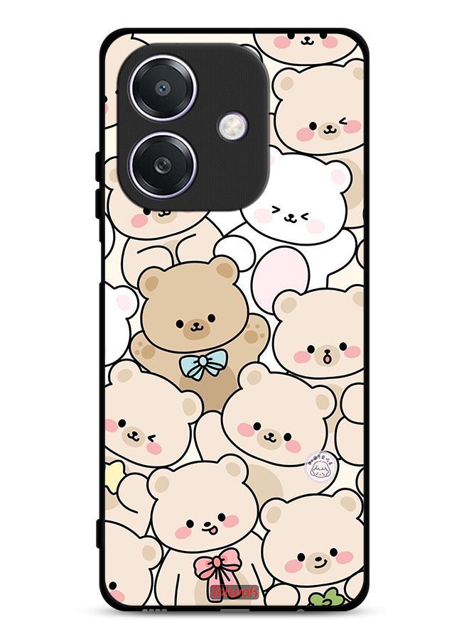 Tolwak Oppo A3 5G Protective Case Cover Bears Pattern - Image 1
