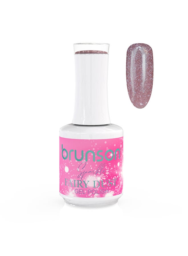 brunson Gel Nail Polish 15ml, Glitter Fairy Dust  Sparkle Shiny Soak Off UV LED Long-Lasting Nail Gel Polish Nail Art Home DIY Manicure Nail Salon Varnish - Image 1