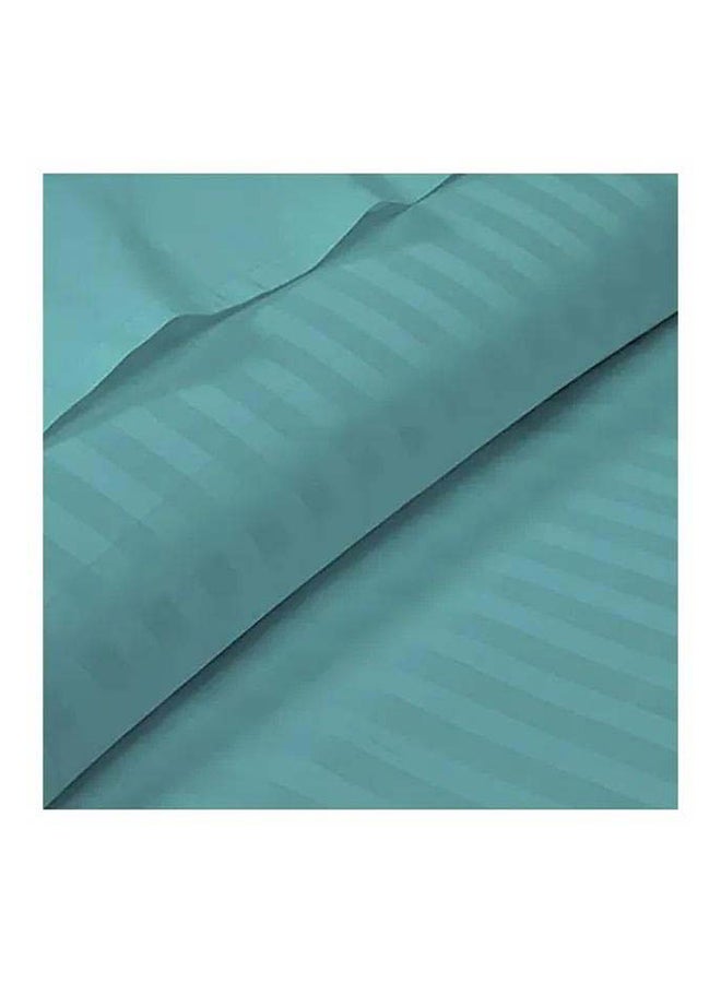 HOTEL COLLECTION Stripe King Teal Blue Duvet Cover set with 2 Pillow Case 240x260 cm - Image 3