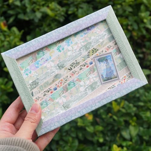Zellykool Floral Washi Tape Set 16 Rolls, Flower Spring Decorative Paper Sticker for Planner Scrapbook Journal DIY Arts Craft - Image 5