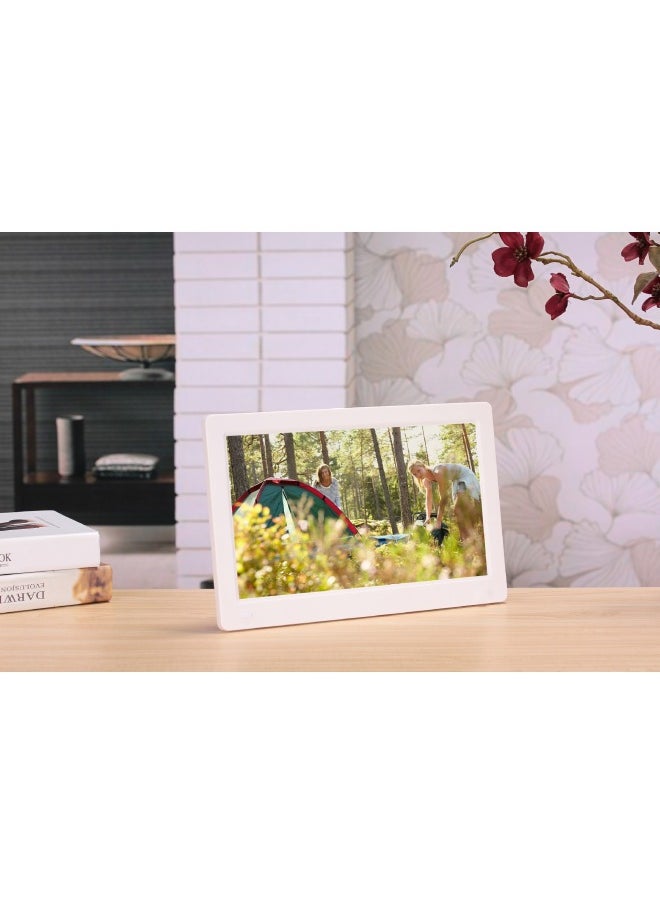 Generic 11.6 Inch IPS Digital Photo Frame Full View HD Electronic Photo Album Advertising Machine Desktop Photo Frame Machine-Color:White  - Image 1
