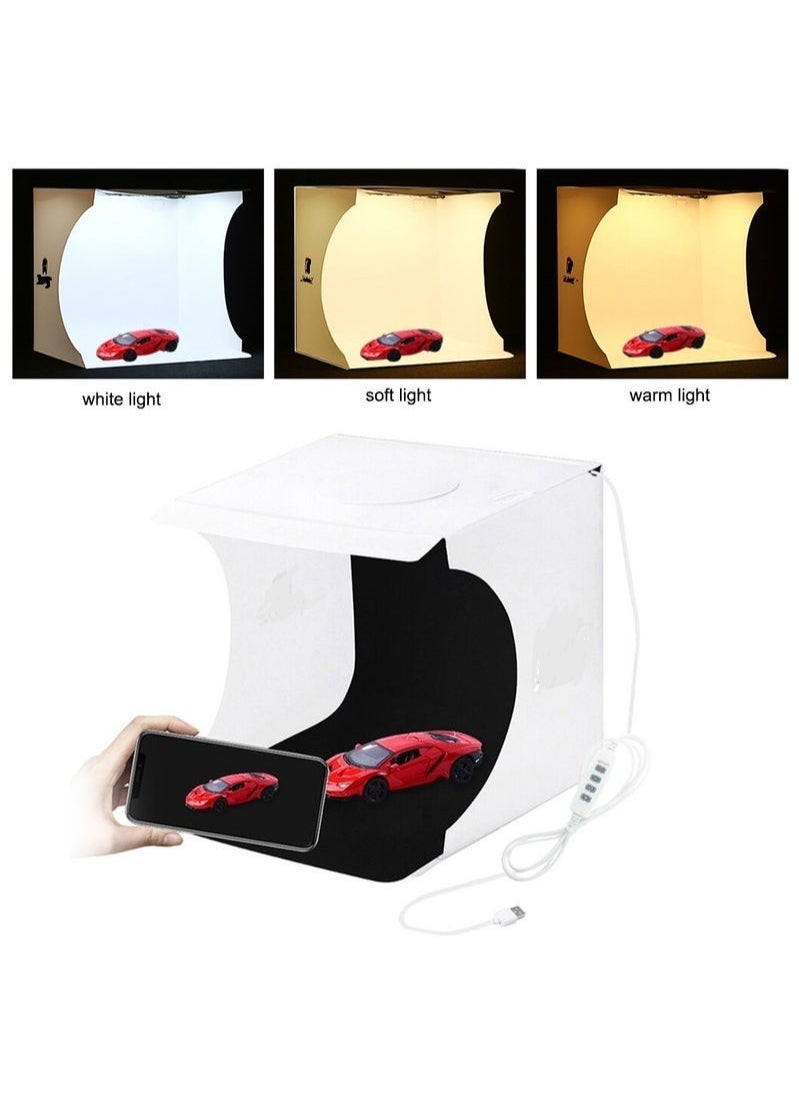 LED Panel  Mini Folding Lightbox Photo Studio With Background Kit - Image 1
