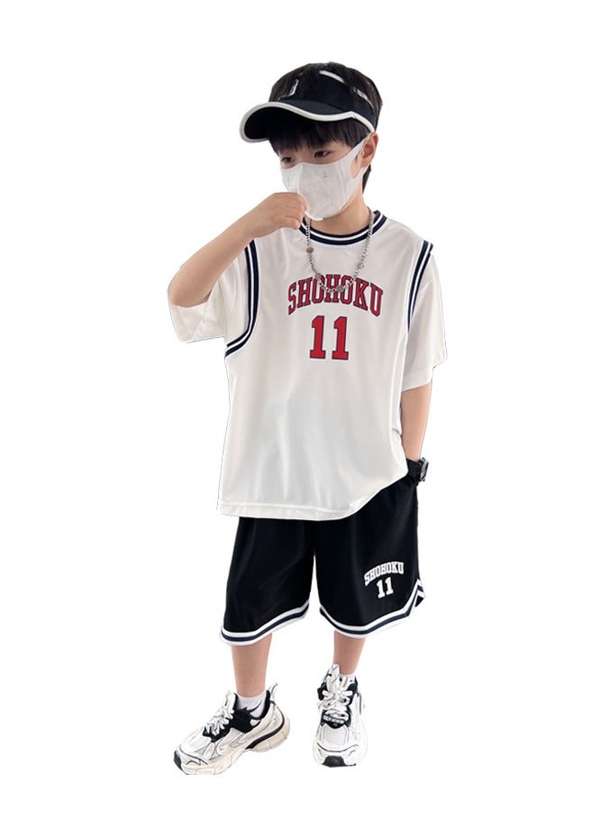 KUYING New Children's Basketball Suit Set  - Image 1