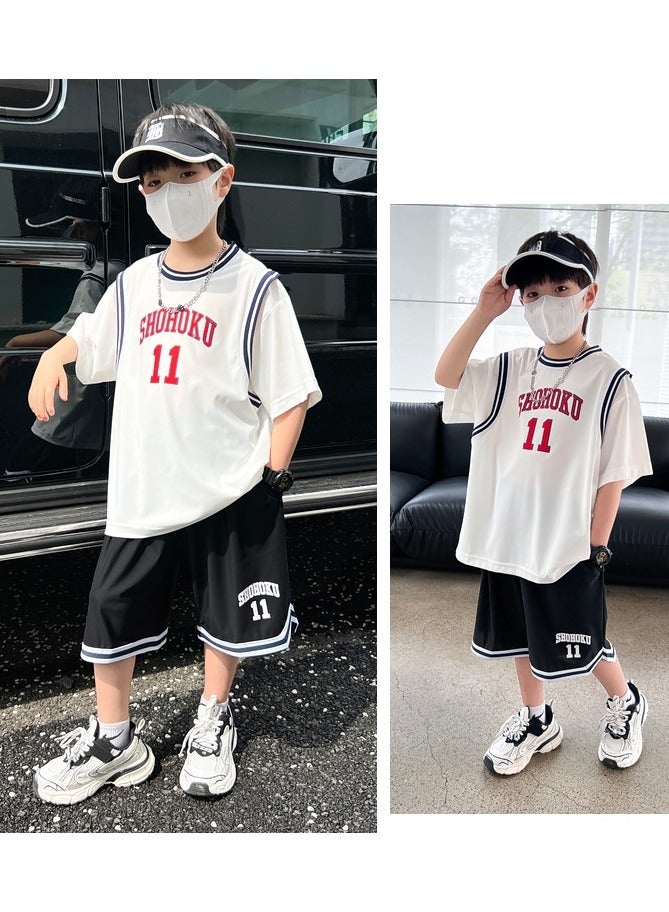 KUYING New Children's Basketball Suit Set  - Image 4
