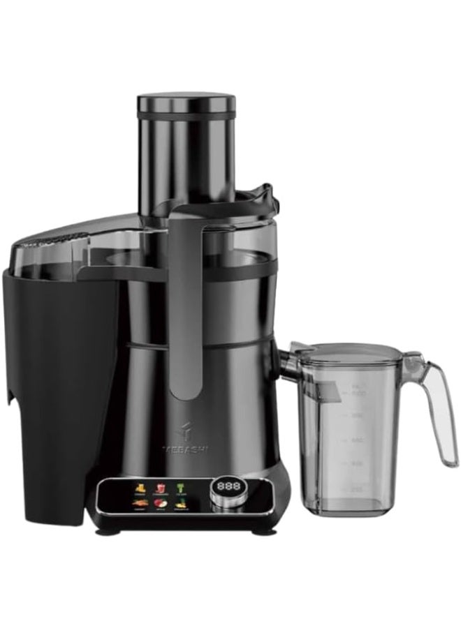 MEBASHI ME-JC3013SS Juicer –1000W Powerful Copper Motor, Touch Panel, 85mm Wide Feeding Tube,1.5L Juice Cup & 2L Pulp Container, Stainless Steel Body, 6 Intelligent Programs (Mettalic Gray) - Image 1