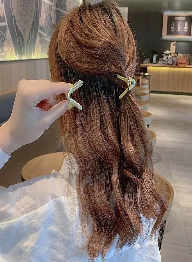 GODFLY V Shaped Non Slip Hair Clips For Women Girls, Hair Claw Clip Set For Thick Hair, Hair Styling Accessories For Indian Hairstyles, Hair Grips And Pins Pack Of 3(MULTI) - Image 5