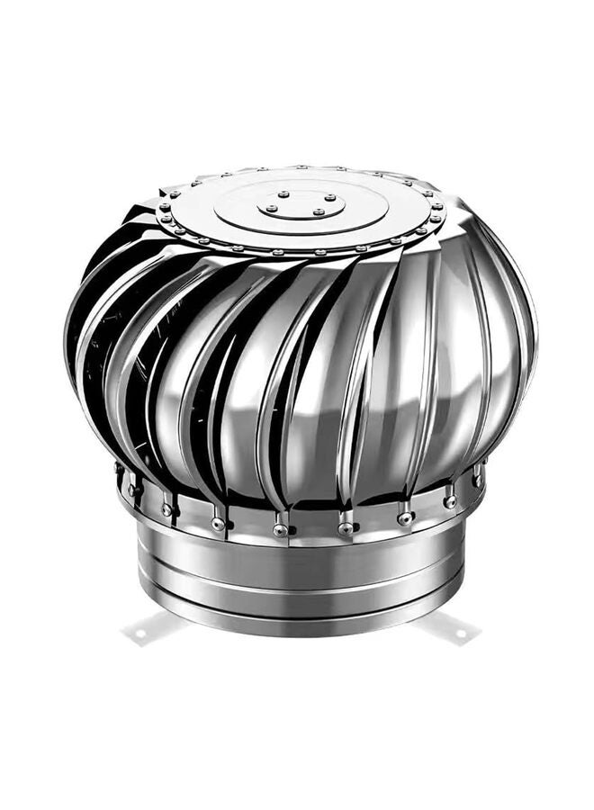 فتحة تهوية، فتحات تهوية سقف 200 مم، غطاء تهوية توربينات الرياح الدوارة من الفولاذ المقاوم للصدأ 201، فتحة تهوية العلية، غطاء توربينات الرياح، فتحة تهوية مدخنة السقف، مروحة تهوية - Image 1