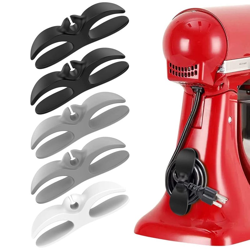 BIGXEN BIGXEN Cord Organizer for Appliances 3 PCs Kitchen Cord Winder Wrapper Cable Holder Keeper Stick On Mixer Coffee Maker Air Fryer Blender Pressure Cooker Multicolor  - Image 1