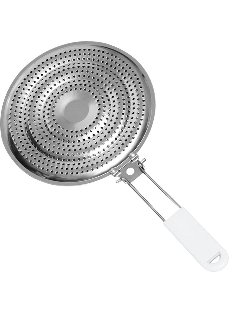 Bukela Heat Diffuser Reducer Flame Guard Simmer Plate Stainless Steel Heat Diffuser for Gas and Electric Stove Simmer Plate Flame Guard for Gas Top Cooking(silver) - Image 1