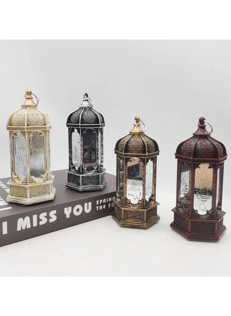 Small LED Ramadan lantern, 6 pieces - Image 3