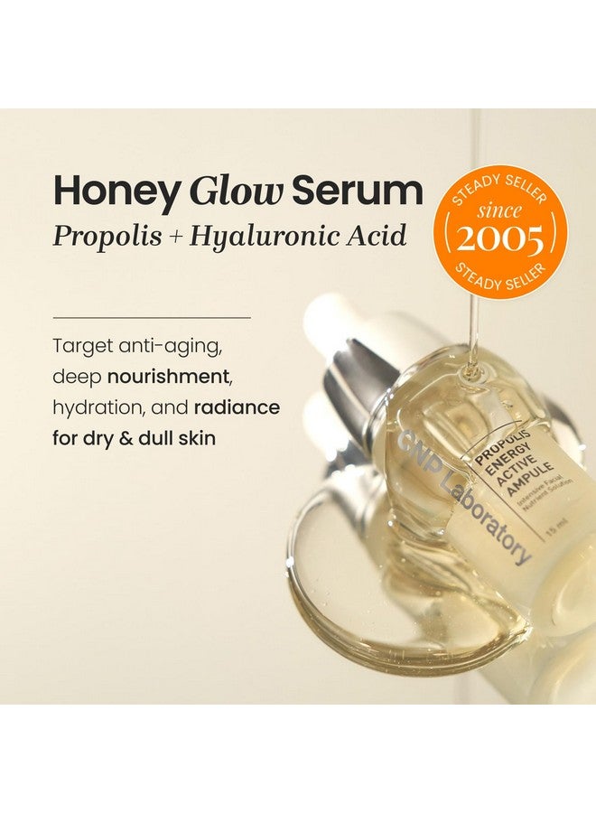 سي إن بي سيروم سي إن بي هاني جلو - حمض الهيالورونيك والبروبوليس لترطيب البشرة، مضاد للشيخوخة، مهدئ بخلاصة السنتيلا، للبشرة الحساسة، للعناية بالبشرة الكورية (0.5 أونصة سائلة) - Image 2