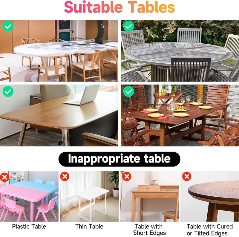 JEBUTU حامل قضيب فوق الطاولة مع مشابك قابل للتعديل بطول 47"-98" وارتفاع 30"-43"، قوس طاولة ذهبي للتعليق للزينة وعرض الزهور لحفلات الزفاف وأعياد الميلاد وهالوين وعيد الميلاد - Image 4