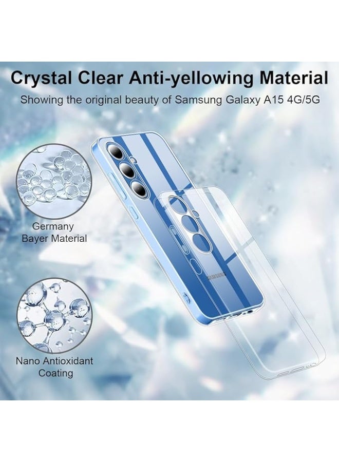Lynacz Original Clear Case Soft Flexible Silicone TPU Shockproof Transparent Rubber Back Cover Compatible for Samsung Galaxy A16 - Image 5