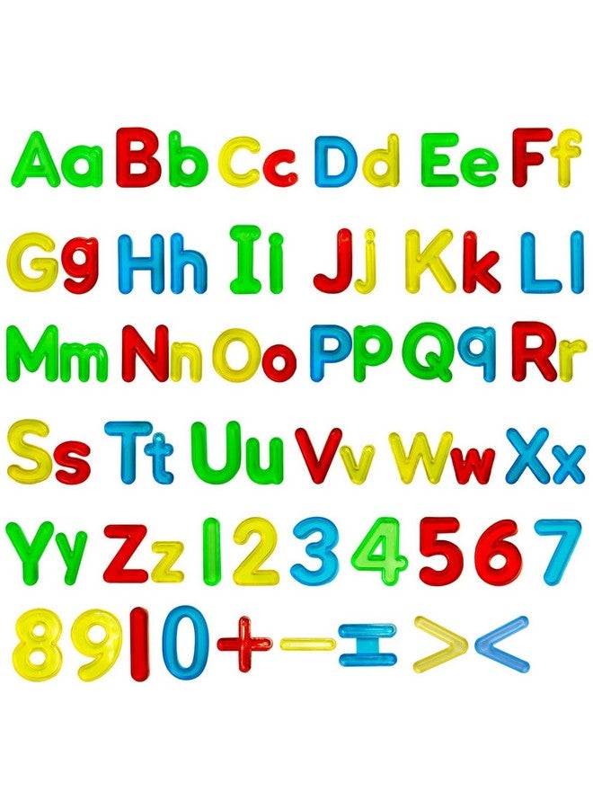 Bbiamsleep 134 Pcs Transparent Letters and Numbers Include Uppercase Letters Lowercase Letters and Numbers Colorful Plastic Letters and Numbers for Kids Counting and Spelling, Ages 3+ - Image 4