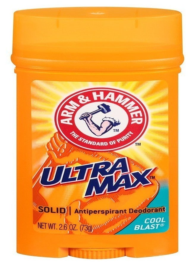 Church & Dwight Arm & Hammer Ultra Max Antiperspirant Deodorant, Invisible Solid, Cool Blast, 2.6 oz. (6 pack)