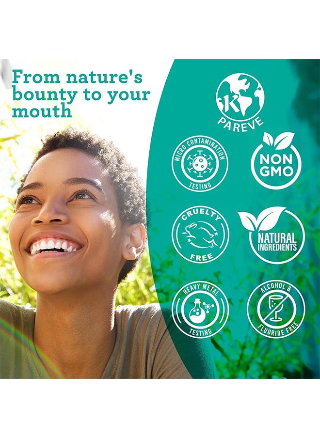 GuruNanda - GuruNanda Oil Pulling 8 Fl.Oz with Coconut & Peppermint Oil with Tongue Scraper Inside the Box - Natural, Alcohol Free Mouthwash Fresh Breath, Teeth Whitening and Healthier Teeth & Gums - Image 1