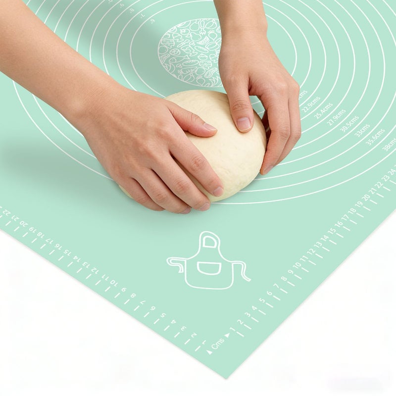 EVA Baking Mat Non Stick Reusable Dough Pizza Cake Bread Cookies Candy Macarons Green 15.75 19.69 Inch Durable Easy To Clean For Home And Industrial Kitchens Kitchen Essentials - Image 5