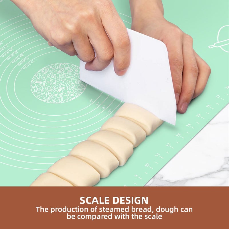 EVA Baking Mat Non Stick Reusable Dough Pizza Cake Bread Cookies Candy Macarons Green 15.75 19.69 Inch Durable Easy To Clean For Home And Industrial Kitchens Kitchen Essentials - Image 4