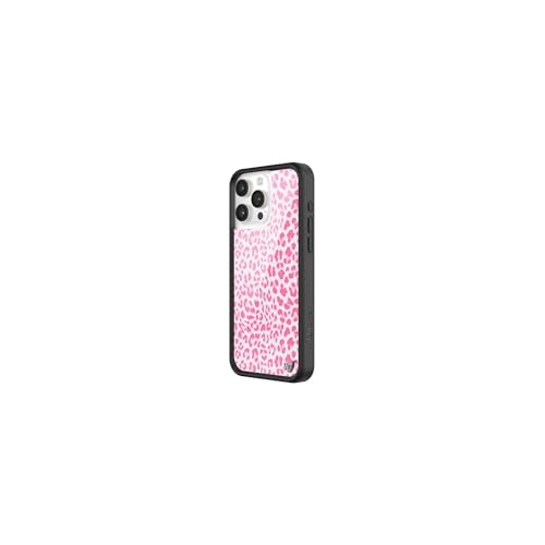 Wildflower Cases Compatible with iPhone 16 Pro Max Protective Black Bumper 65ft Drop Test Certified Women Owned Small Business Pink White Animal Print Cheetah Trendy Pink Meow - Image 3