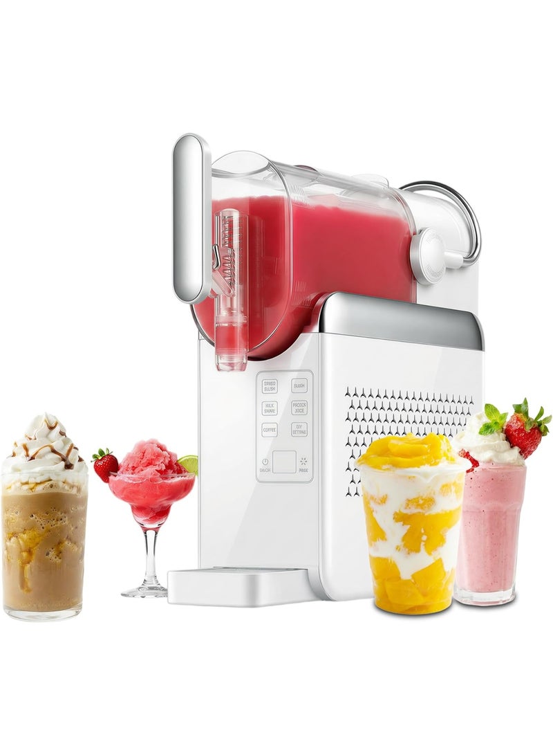 HI-FINE Slushie Machine 88oz Slushie Machine, 68oz Liquid Capacity Frozen Drink Maker & Slushy Machine with 6 Presets and LED Display, Perfect for Frozen Juice, Frappes, Smoothies & Shakes (White) - Image 1