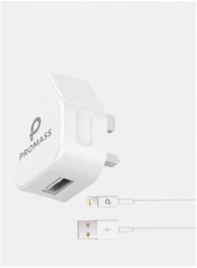 PROMASS - Wall head with iPhone USB cable, 10 W, white, M/PM0101 - Image 3