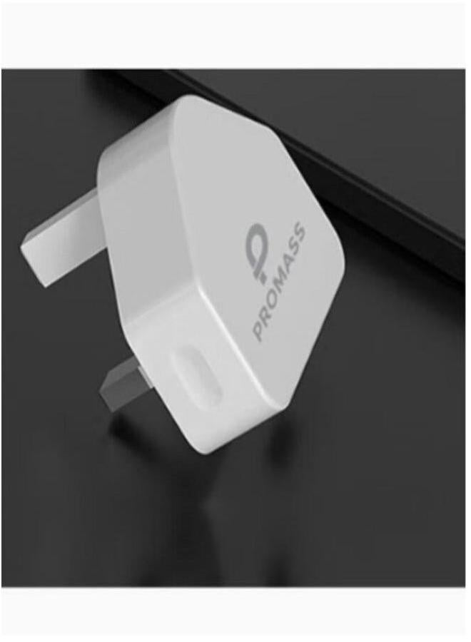 PROMASS - Wall head with iPhone USB cable, 10 W, white, M/PM0101 - Image 2