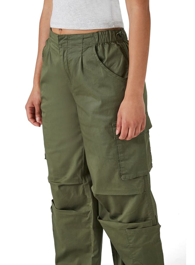 FOREVER 21 Wide-Leg Cargo Parachute Pants - Image 5