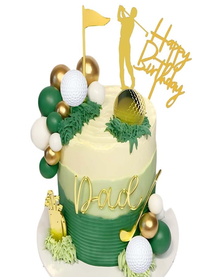 Qoadwem Golf Cake Topper, Qoadwem 23pcs Golf Cake Decorations Golf Cart Cake Toppers Heading for The Green Cake Topper for Golfers with Cart Flag Golf Ball for Golf Theme Party Supplies - Image 1