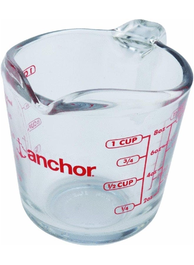 Anchor Hocking Measuring Cup, Red, 8Oz, 4901 - Image 1