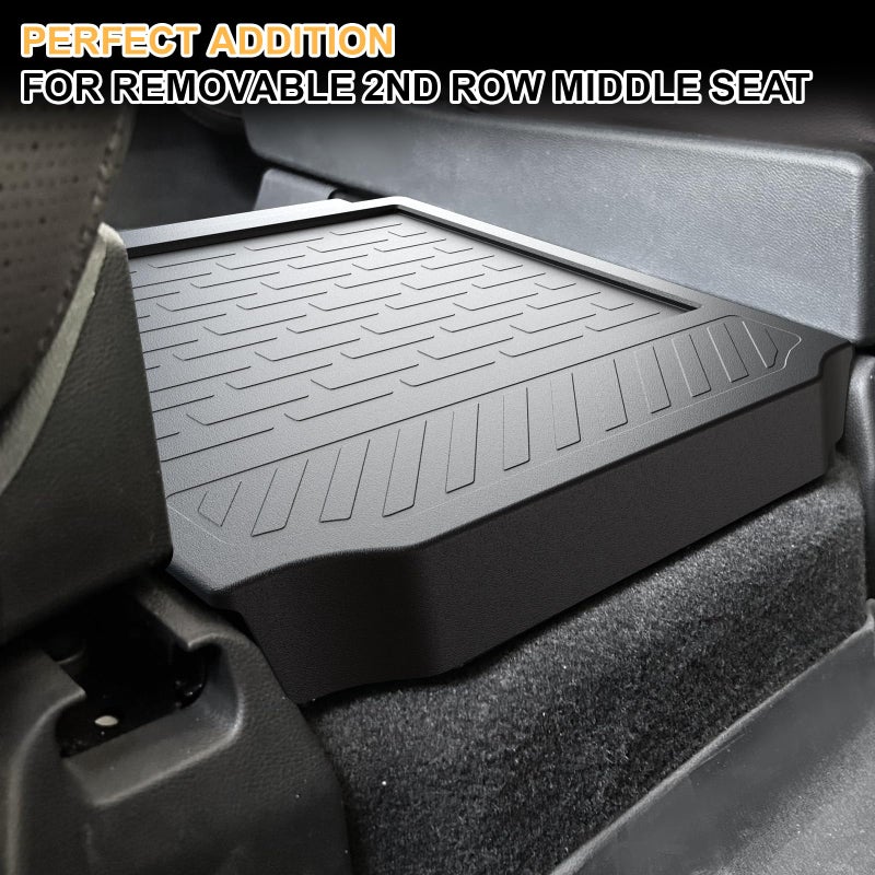 HOUCLEMIC Removable Middle Seat Floor Cover for 2023-2025 2026 Honda Pilot Removable 2nd Row Middle Seat Elite/Touring/Black Edition/EX-L 8 Passenger and 7 Passager 2020-2025 2026 Acura MDX Accessories - Image 4