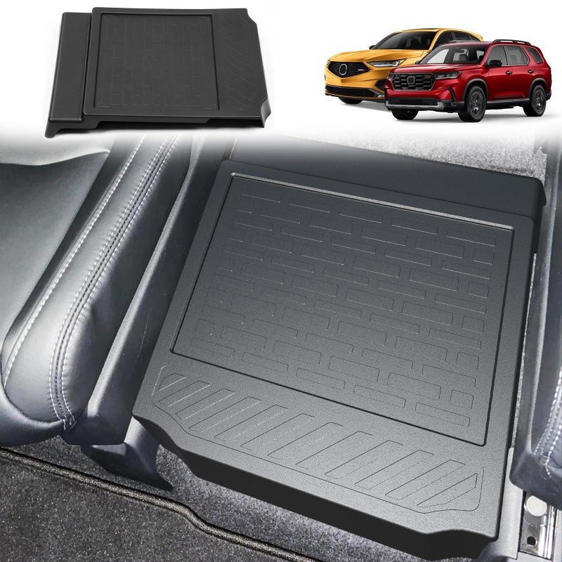 HOUCLEMIC Removable Middle Seat Floor Cover for 2023-2025 2026 Honda Pilot Removable 2nd Row Middle Seat Elite/Touring/Black Edition/EX-L 8 Passenger and 7 Passager 2020-2025 2026 Acura MDX Accessories - Image 1