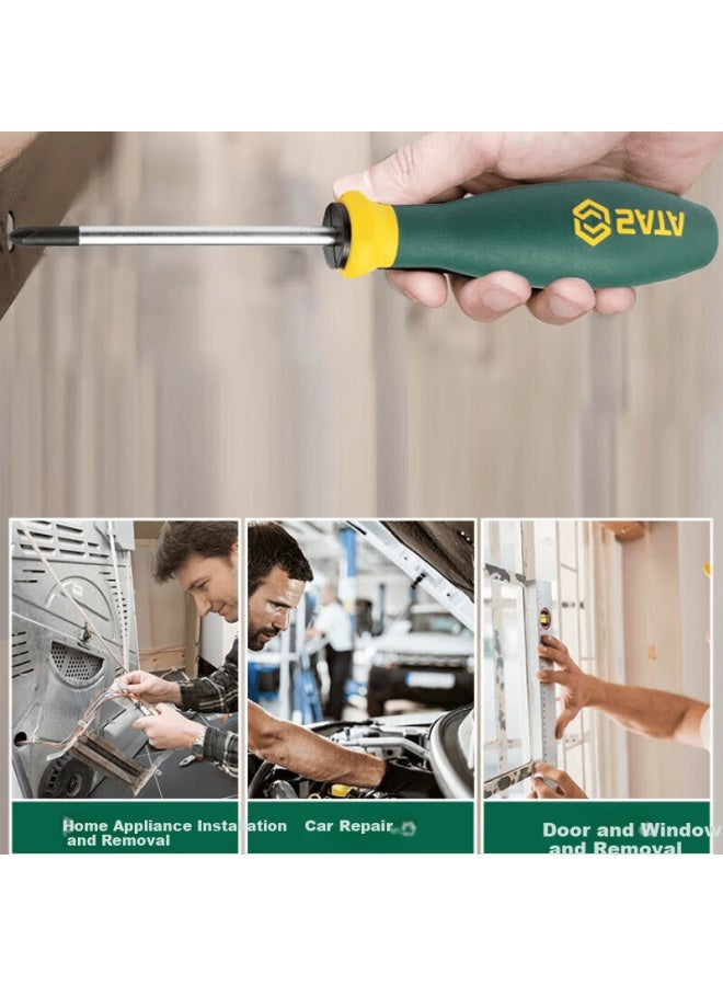 Sata G Series Two-color Handle Flathead Screwdriver 4.5x125mm 63712 - Image 3