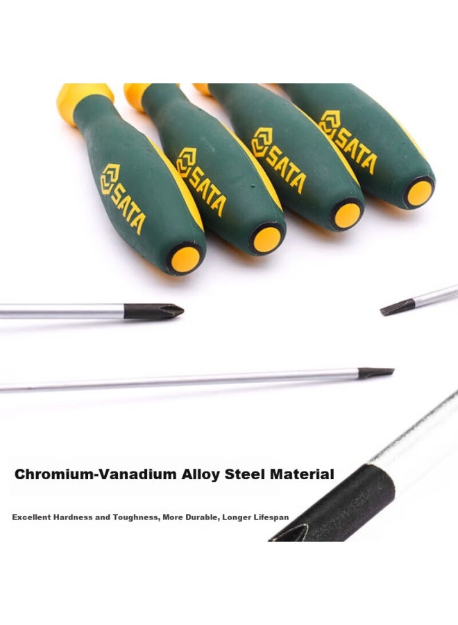 Sata G Series Two-color Handle Flathead Screwdriver 4.5x125mm 63712 - Image 2